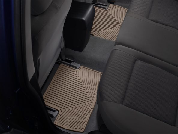 All Weather Floor Mats; Tan; Rear;