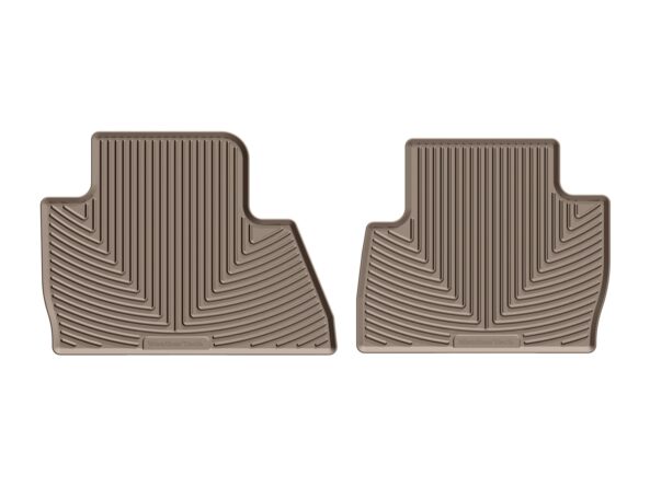 All Weather Floor Mats; Tan; Rear;