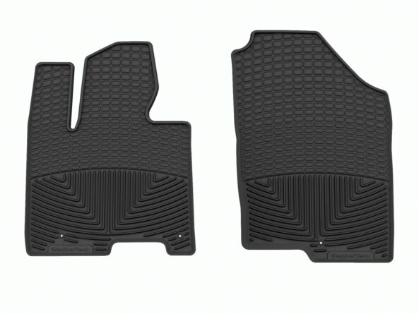 All Weather Floor Mats; Black; Front;