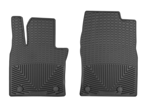 All Weather Floor Mats; Black; Front;