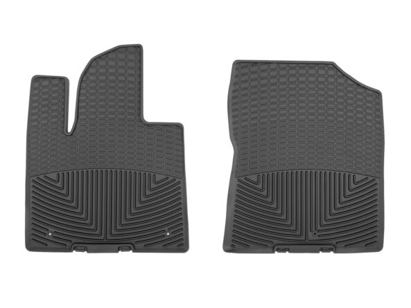 All Weather Floor Mats; Black; Front;