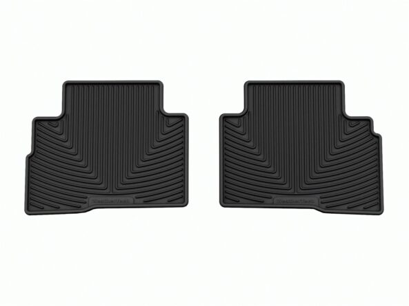 All Weather Floor Mats; Black; Rear;