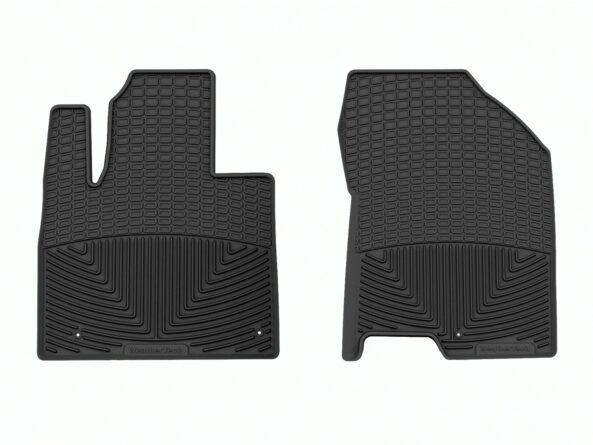 All Weather Floor Mats; Black; Front;