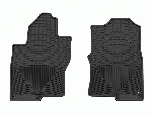 All Weather Floor Mats; Black; Front;