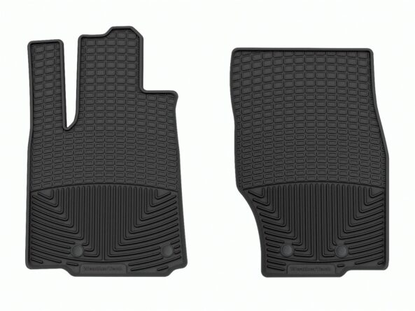 All Weather Floor Mats; Black; Front;