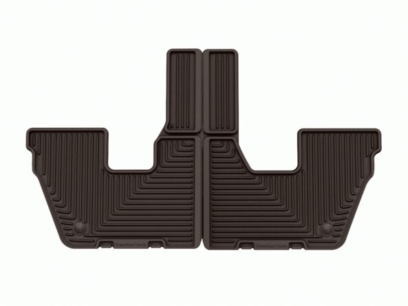 All Weather Floor Mats; Cocoa; Third Row;