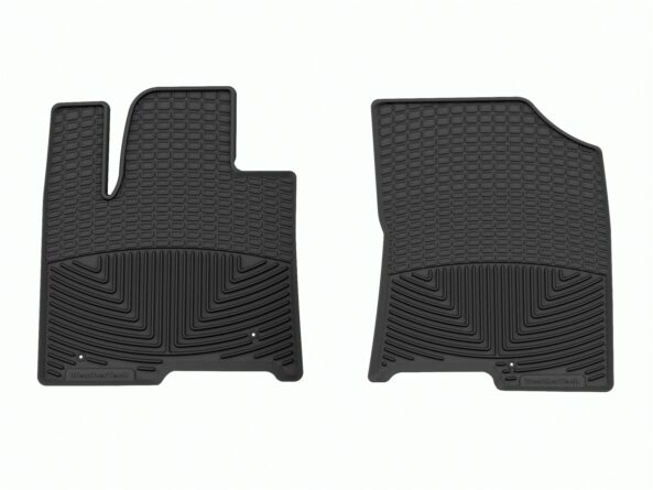 All Weather Floor Mats; Black; Front;