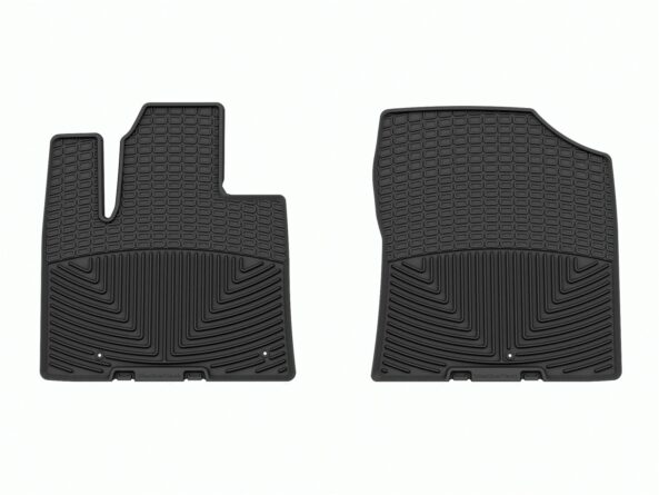 All Weather Floor Mats; Black; Front;