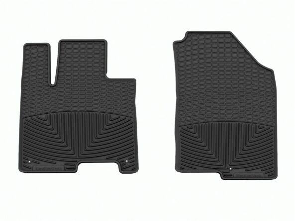 All Weather Floor Mats; Black; Front;