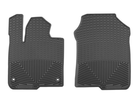 All Weather Floor Mats; Black; Front;