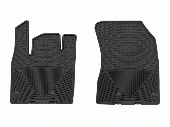 All Weather Floor Mats; Black; Front;