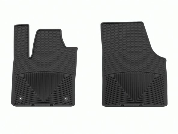 All Weather Floor Mats; Black; Front;