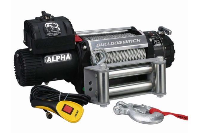 Bulldog Winch 15,000lb Alpha Truck Winch w/ Wire Rope