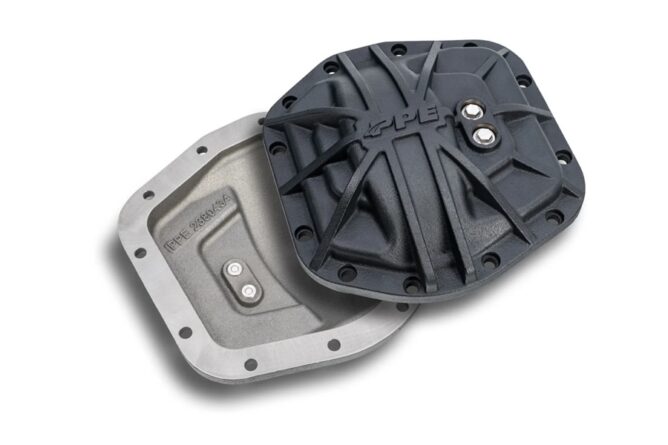 PPE D30/M186 HD Nodular Iron Front Differential Cover - Black - JL Non-Rubicon