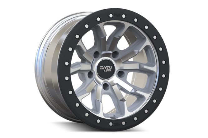 Dirty Life DT-1 9303 Series Beadlock Wheel, -12mm 17x9 5x5 - Machined - JT/JL/JK