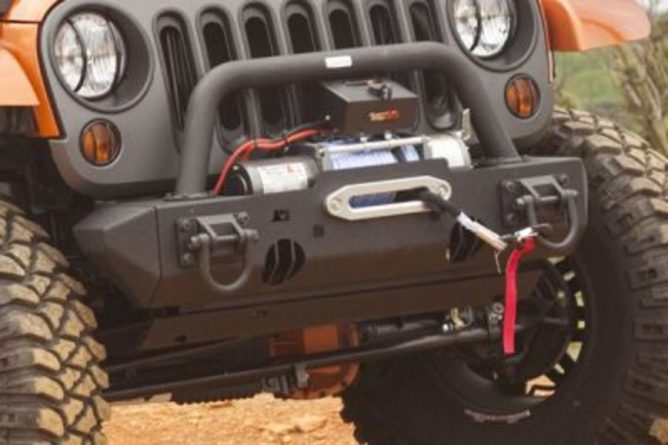 Rugged Ridge XHD Stubb Bumper Ends Front Black - JK