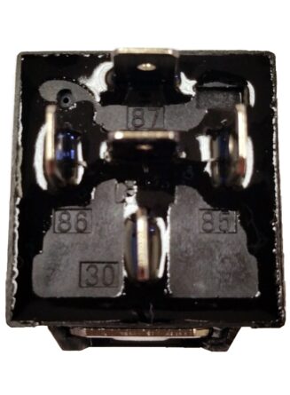 SPDT Relay; Sealed; 40 Amp; 5 Post Connections; 12-Volt; Black;