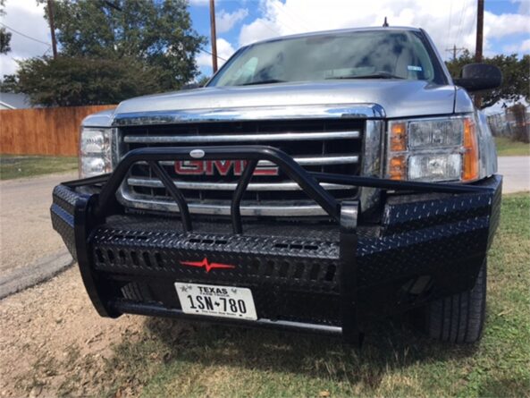 Xtreme Front Bumper Replacement; Black Powder Coated;