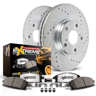 Z36 TRUCK/TOW UPGRADE KIT: DRILLED/SLOTTED ROTORS; CARBON-FIBER CERAMIC PADS W/HARDWARE; PAD SENSORS