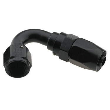 Hose Fitting #12 120 Deg to #16 Hose Black