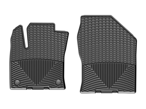 All Weather Floor Mats; Black; Front;