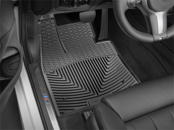 All Weather Floor Mats; Black; Front;