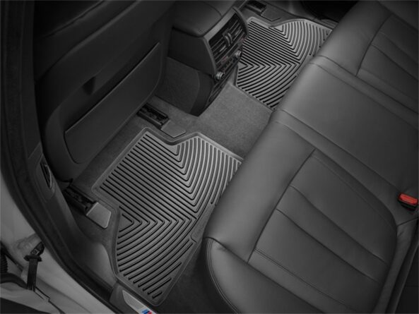 All Weather Floor Mats; Black; Rear;