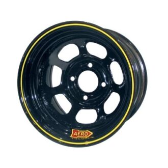 Wheel 13x7 3.5in 4.50in Black w/Bead Humps